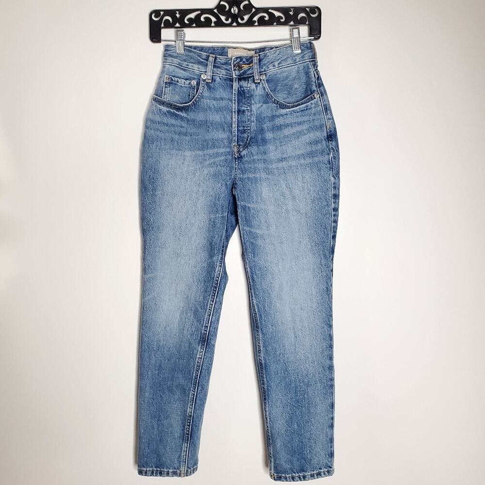 Everlane The 90s Cheeky Scropped leg blue denim jeans Size 24 Great condition